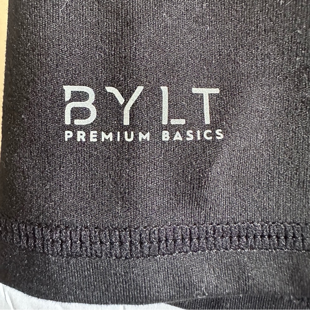 BYLT Women’s Black Premium Basics 9” High Waist Essential Biker Shorts- Medium - Picture 10 of 10